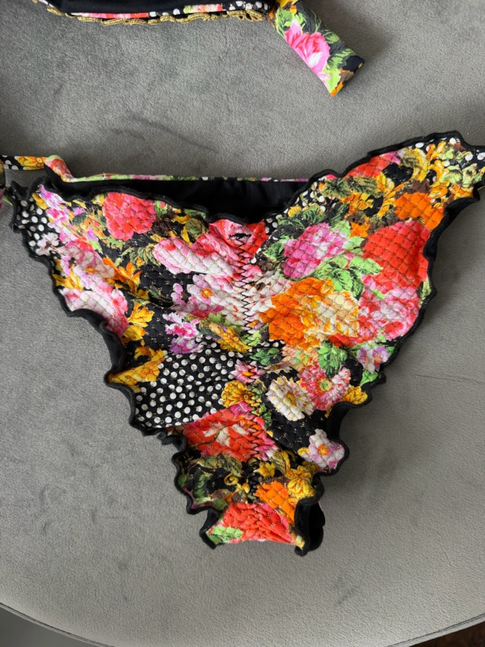 Luli Fama Multicolor Ruffle Trim Bikini Set - Picture 2 of 6